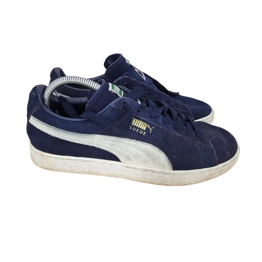 Puma Suede Classic Sneakers Mens 8.5 Navy Blue Low Top Casual Shoes Streetwear